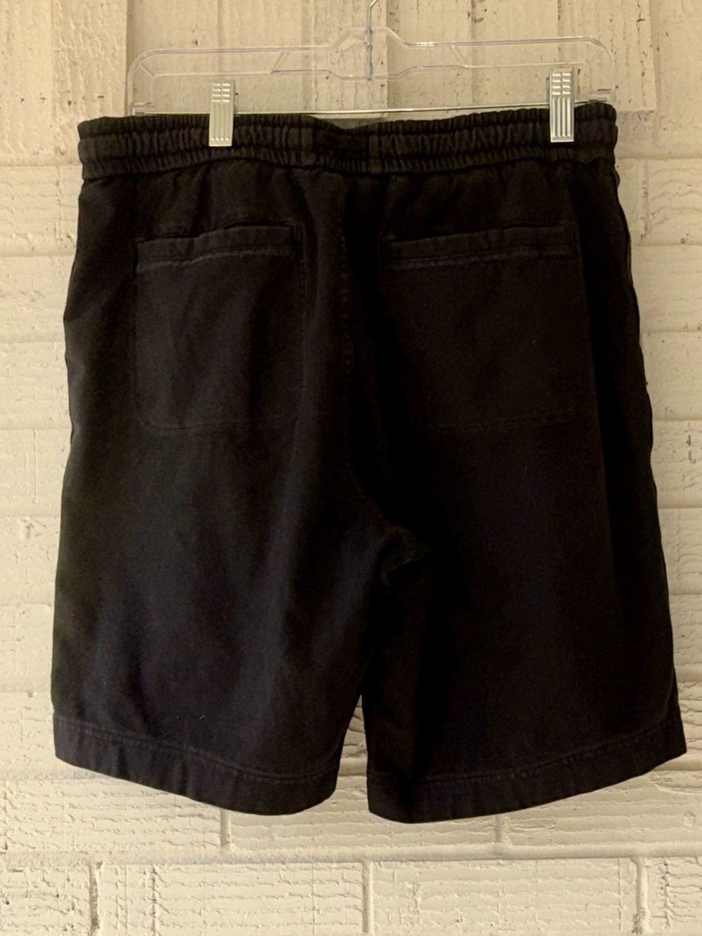 Athleta Black Bermuda Shorts Drawstring Waist Pockets Size 10 - Picture 2 of 6